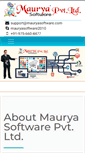 Mobile Screenshot of mauryasoftware.com